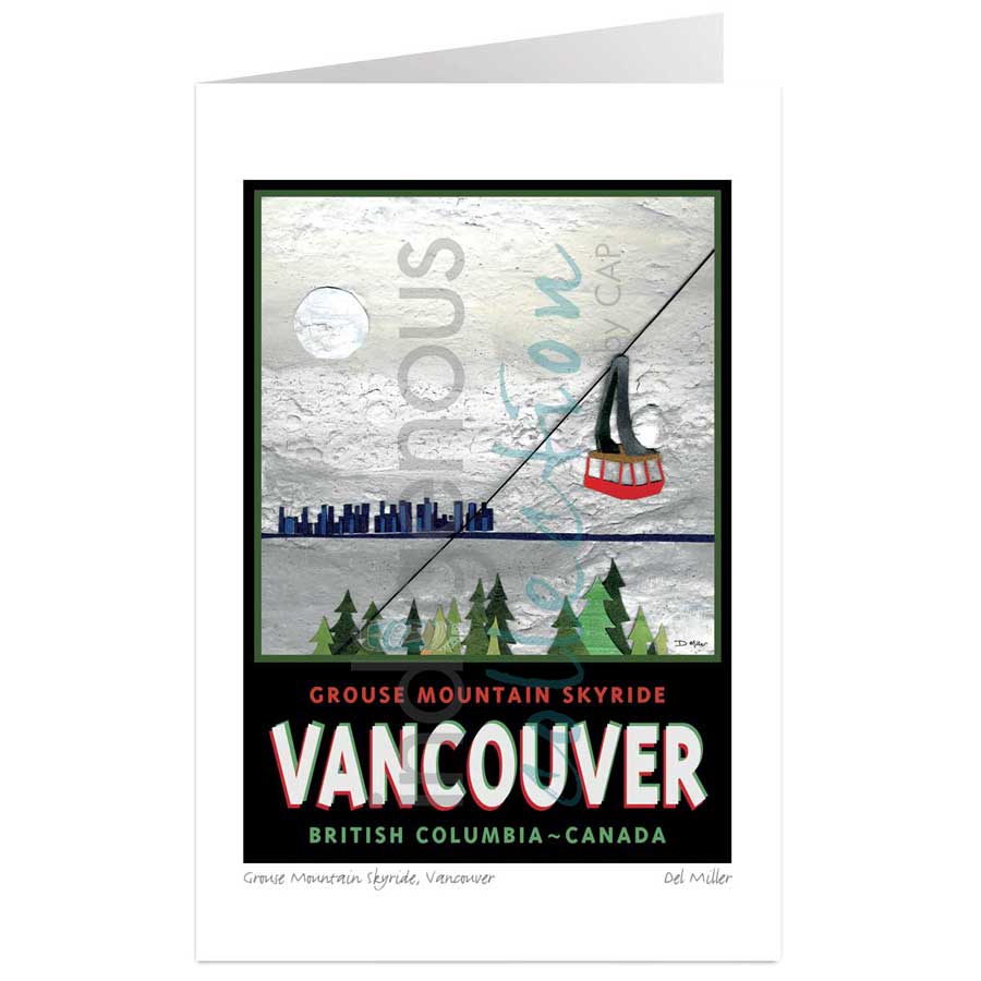 Grouse Mountain Skyride, Vancouver by artist Del Miller
