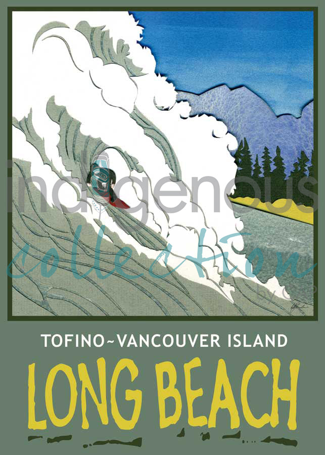 Long Beach, Vancouver Island by artist Del Miller