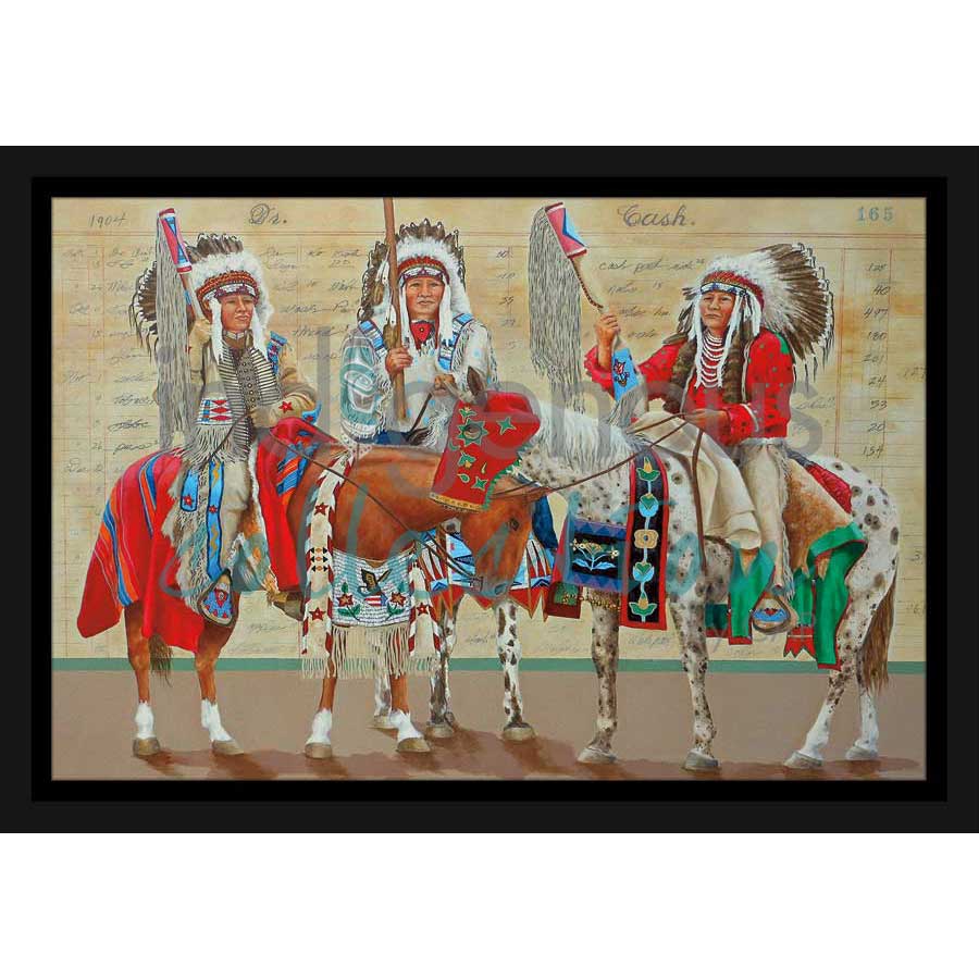 Northern Brothers by artist John Balloue - Cherokee. Indigenous Collection