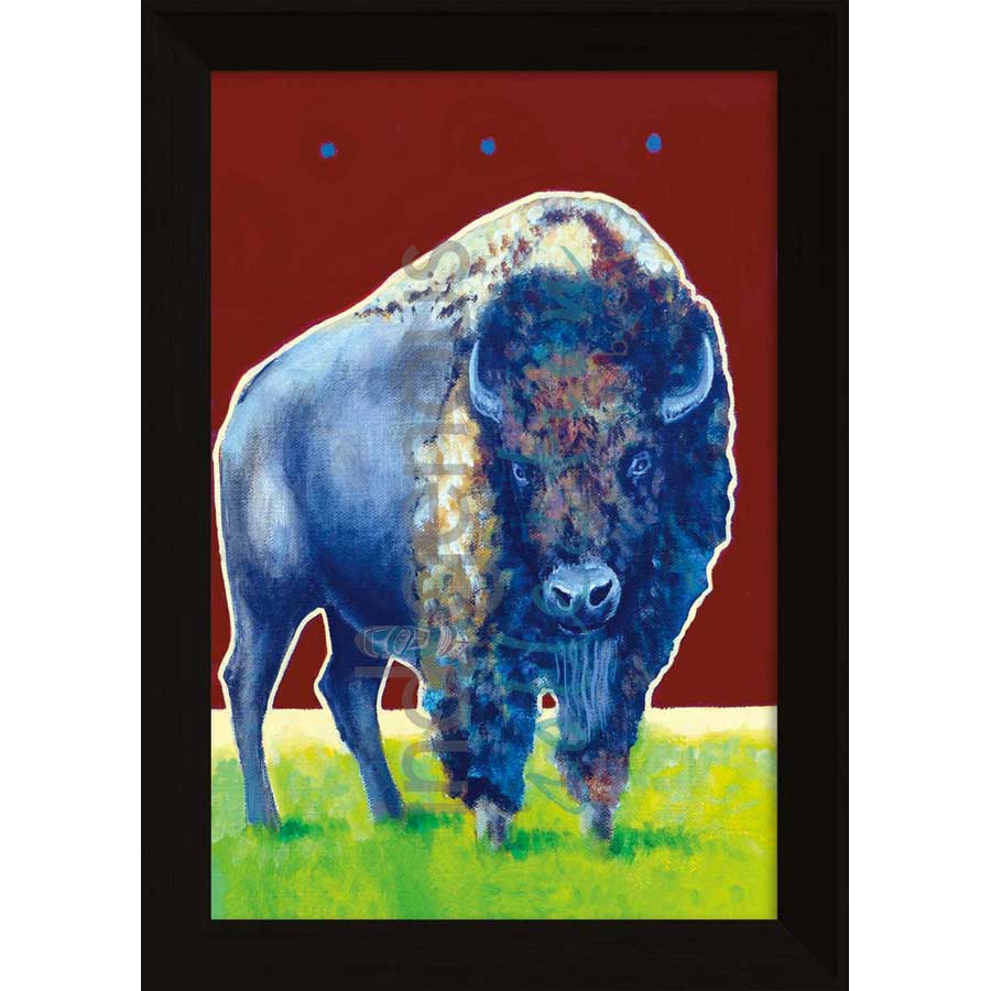 Mr. Bison by artist John Balloue - Cherokee. Indigenous Collection