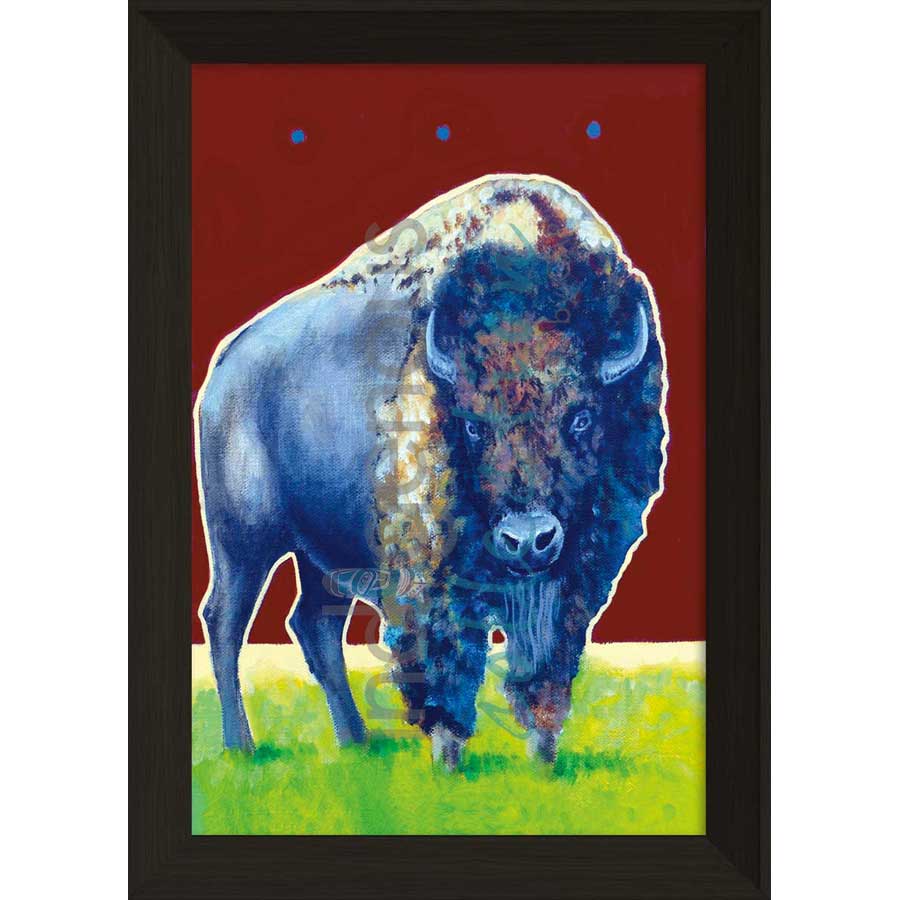 Mr. Bison by artist John Balloue - Cherokee. Indigenous Collection