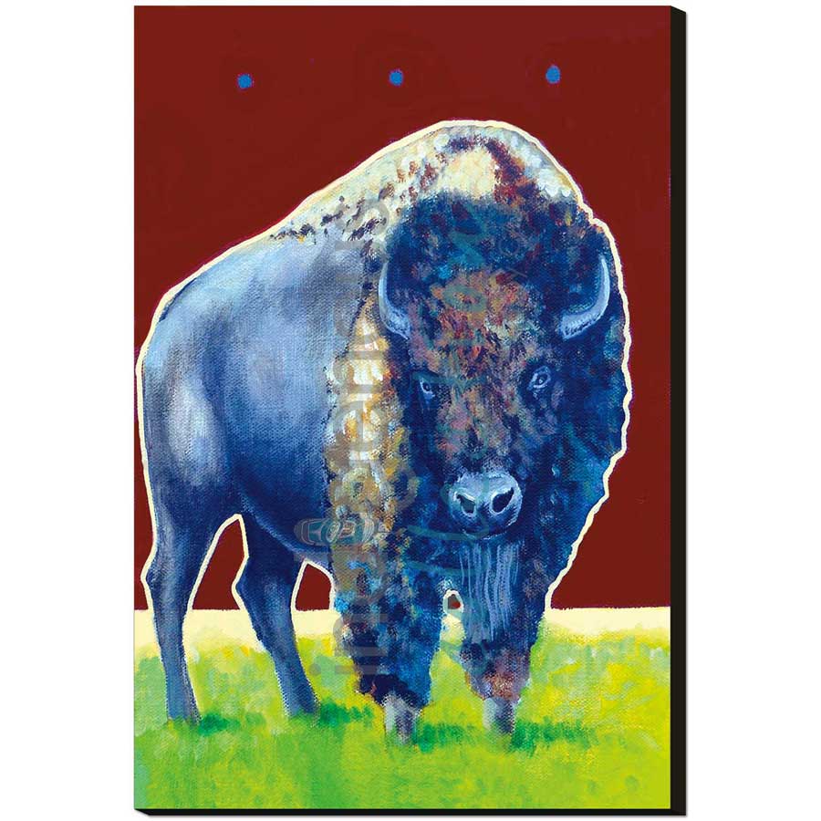 Mr. Bison by artist John Balloue - Cherokee. Indigenous Collection