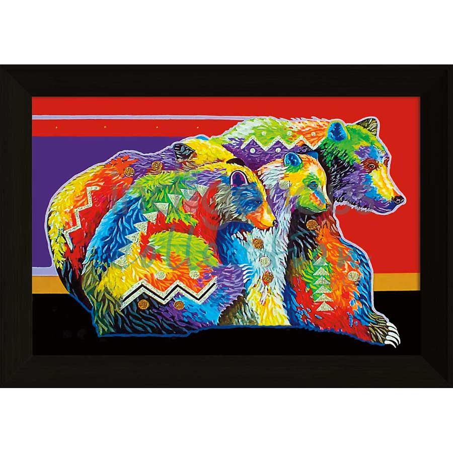 Keeping the Family Close by artist John Balloue - Cherokee. Indigenous Collection