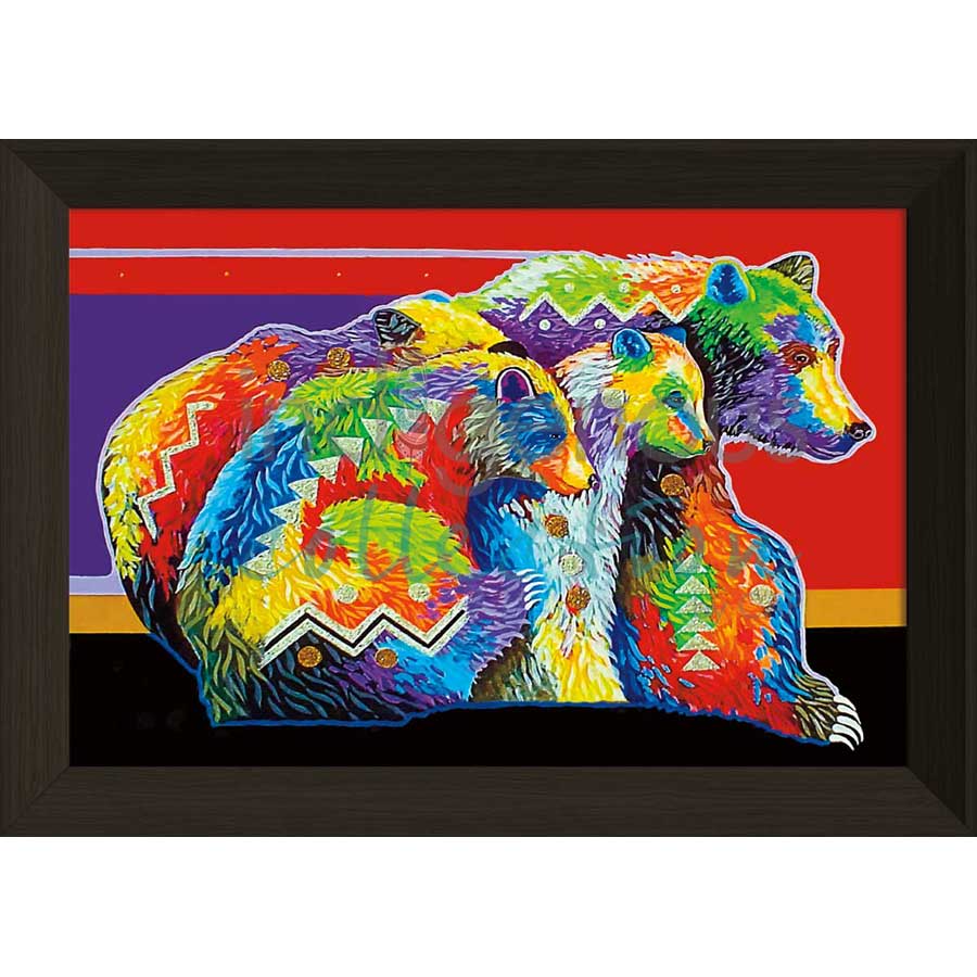 Keeping the Family Close by artist John Balloue - Cherokee. Indigenous Collection