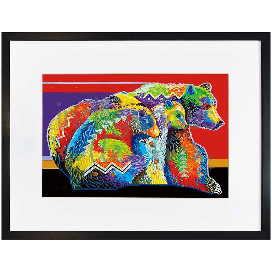 Keeping the Family Close by artist John Balloue - Cherokee. Indigenous Collection