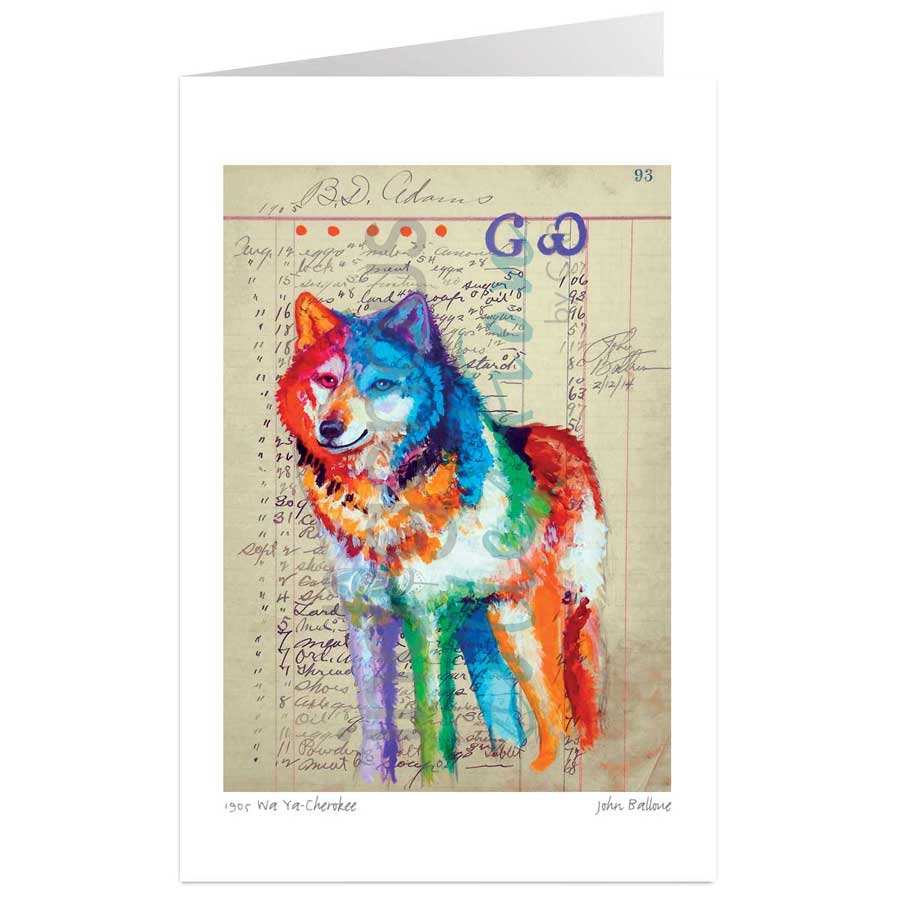 1905 Wa Ya-Cherokee by artist John Balloue