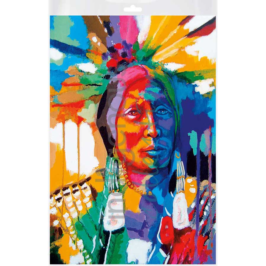 Many Horns by artist John Balloue - Cherokee. Indigenous Collection