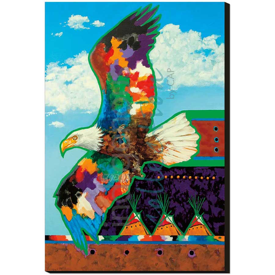 Messenger From Above by artist John Balloue - Cherokee. Indigenous Collection
