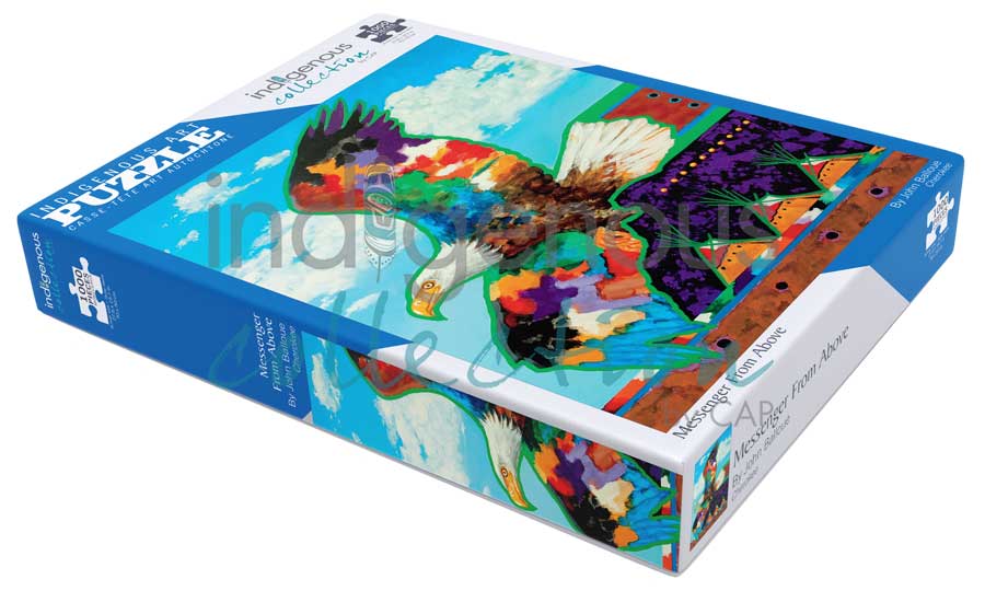 Messenger From Above Puzzle - 1000 Pcs by artist John Balloue. Indigenous Collection.