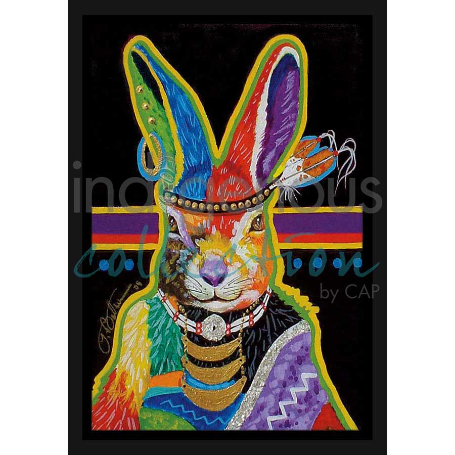 Head Trickster by artist John Balloue - Cherokee. Indigenous Collection