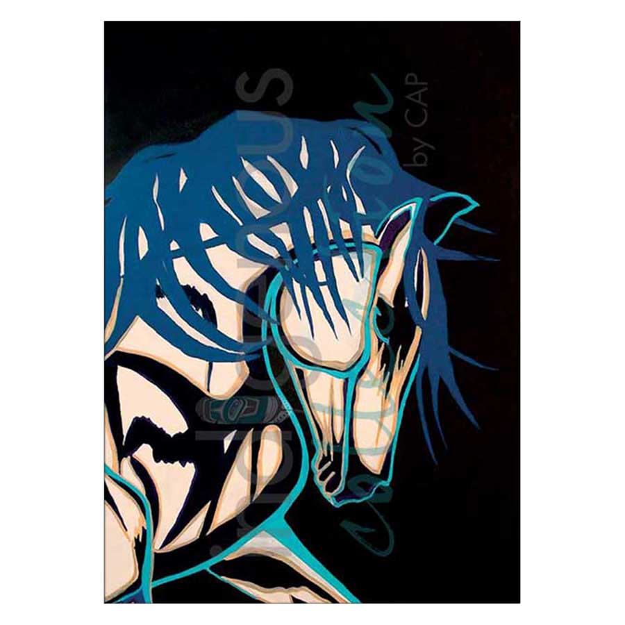 Blue Pony Canvas Prints
