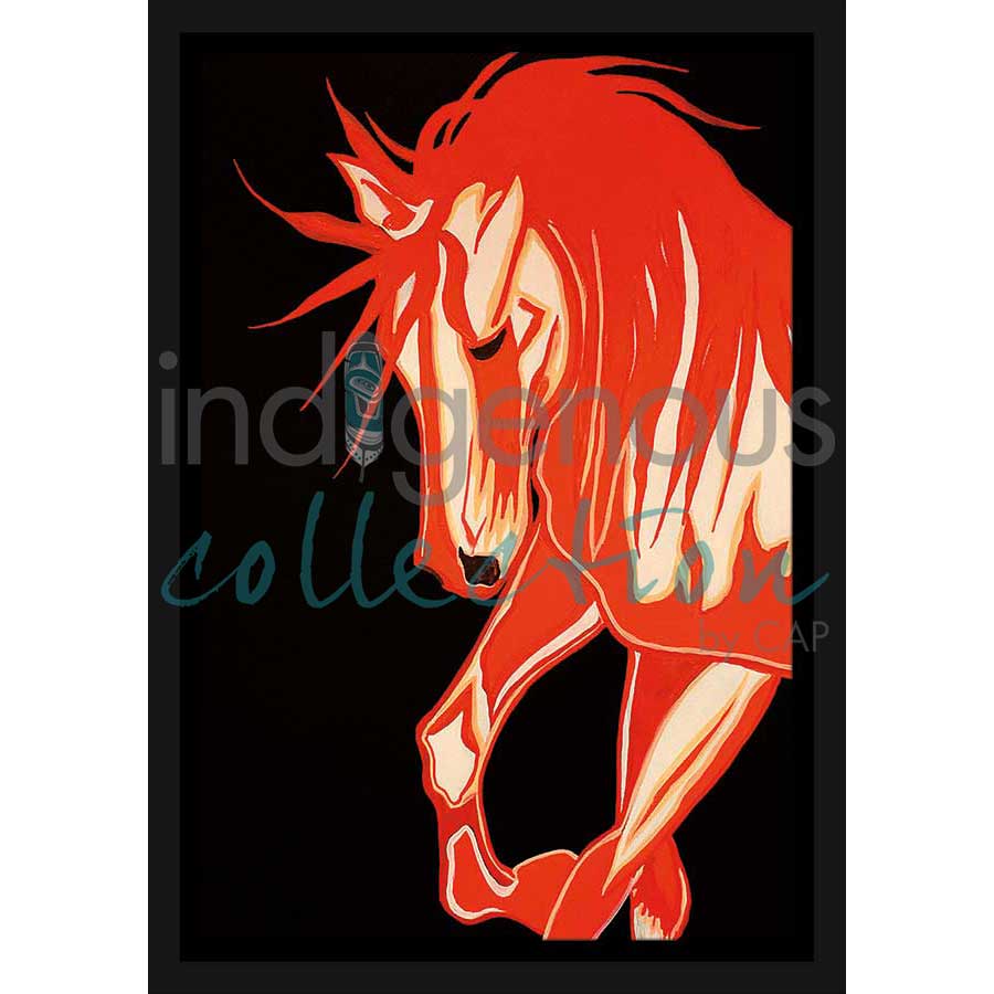 Comanche Pony by artist Eric Tippeconnic - Comanche. Indigenous Collection