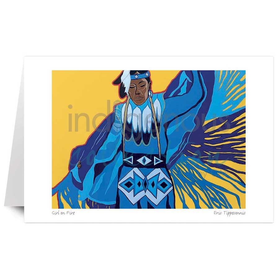 Girl on Fire by artist Eric Tippeconnic