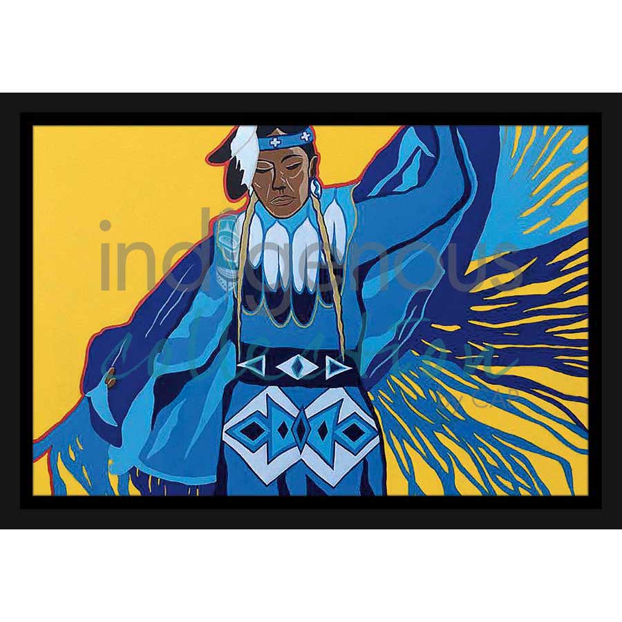 Girl on Fire by artist Eric Tippeconnic - Comanche. Indigenous Collection