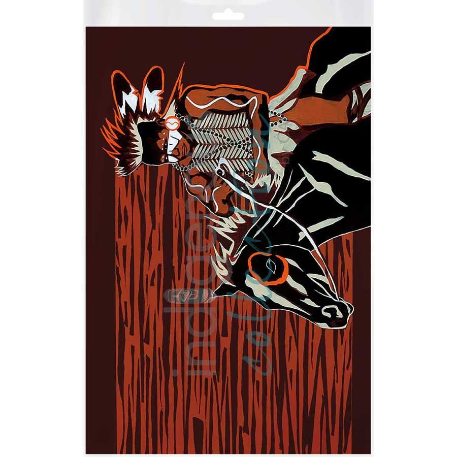 Here Comes the Hotstepper by artist Eric Tippeconnic - Comanche. Indigenous Collection