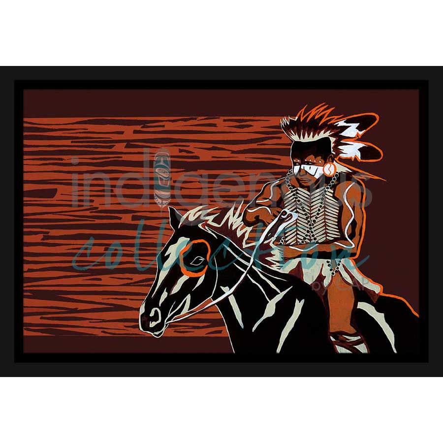 Here Comes the Hotstepper by artist Eric Tippeconnic - Comanche. Indigenous Collection