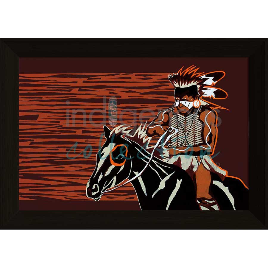 Here Comes the Hotstepper by artist Eric Tippeconnic - Comanche. Indigenous Collection