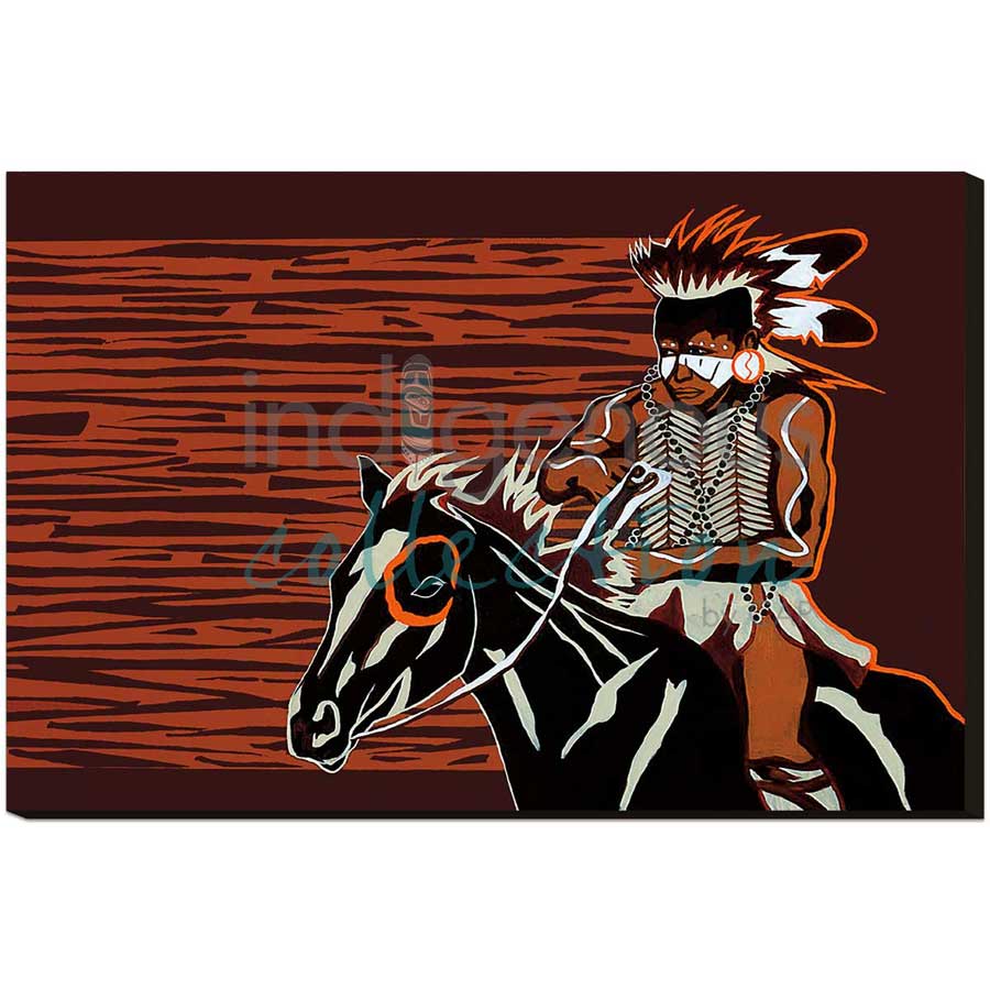 Here Comes the Hotstepper by artist Eric Tippeconnic - Comanche. Indigenous Collection