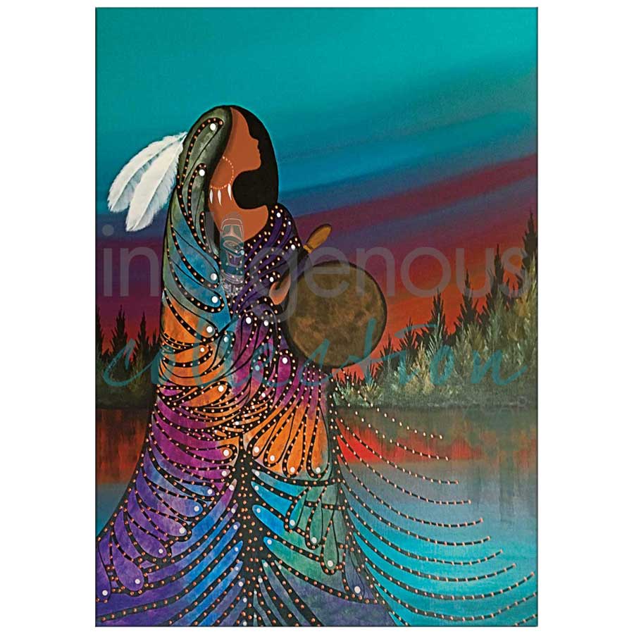 Aurora Drummer Canvas Prints