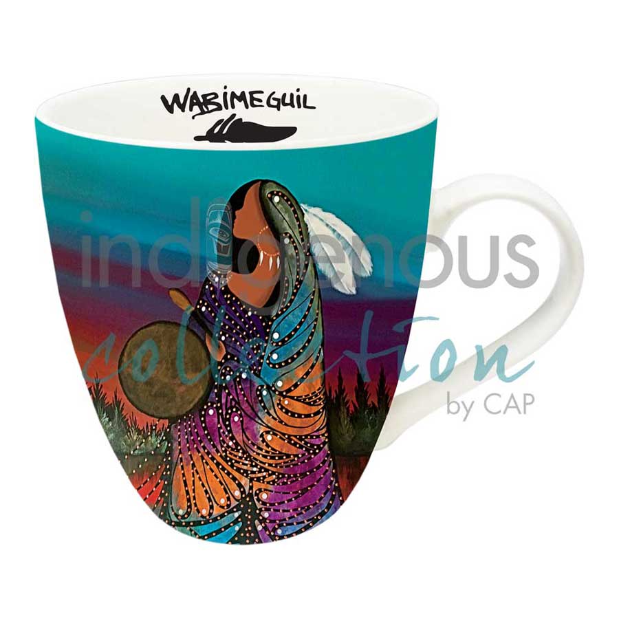 Aurora Drummer 18 oz. Signature Mug by artist Betty Albert