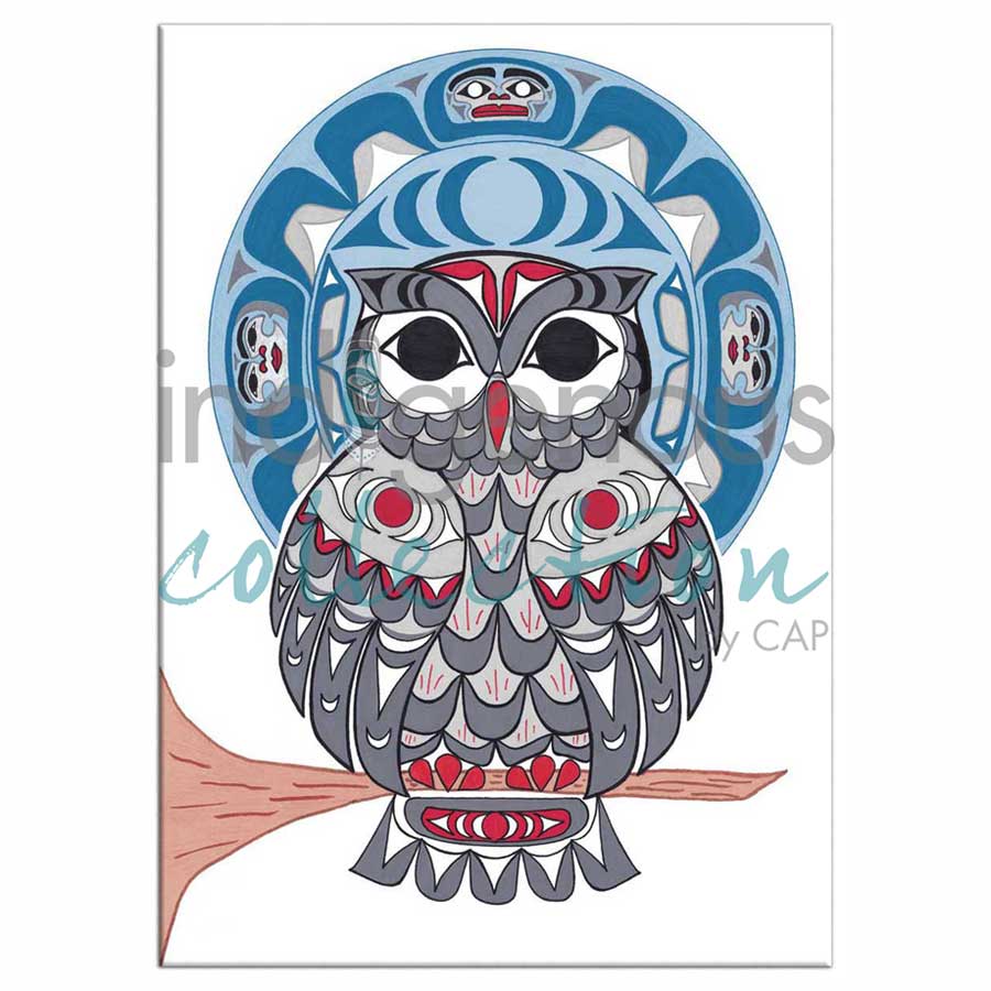 Owl Magnets by artist Angela Kimble