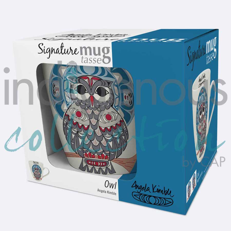 Owl 18 oz. Signature Mug by artist Angela Kimble