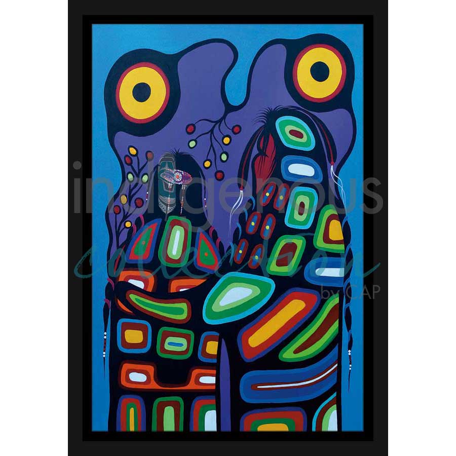 Comforting by artist Frank Polson - Algonquin. Indigenous Collection