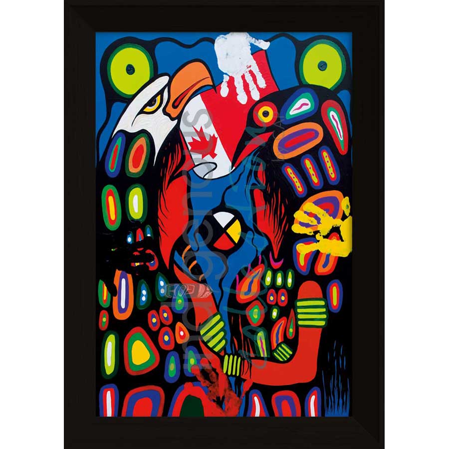 Four Direction Dialogue by artist Frank Polson - Algonquin. Indigenous Collection