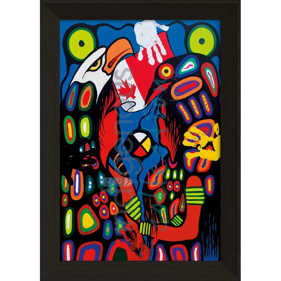 Four Direction Dialogue by artist Frank Polson - Algonquin. Indigenous Collection