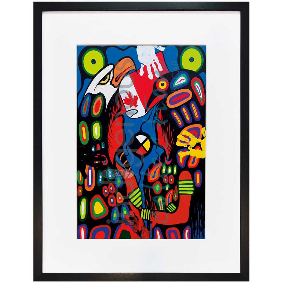 Four Direction Dialogue by artist Frank Polson - Algonquin. Indigenous Collection