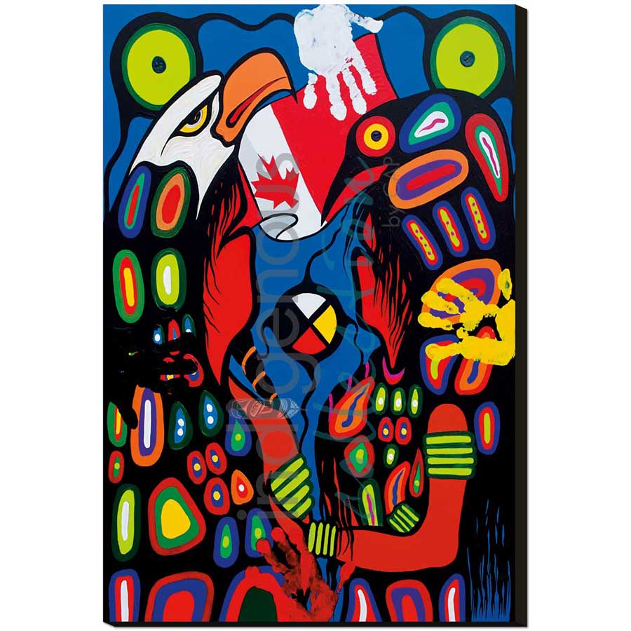 Four Direction Dialogue by artist Frank Polson - Algonquin. Indigenous Collection