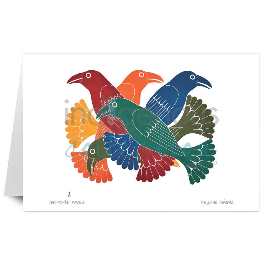 Spectacular Ravens by artist Kenojuak Ashevak