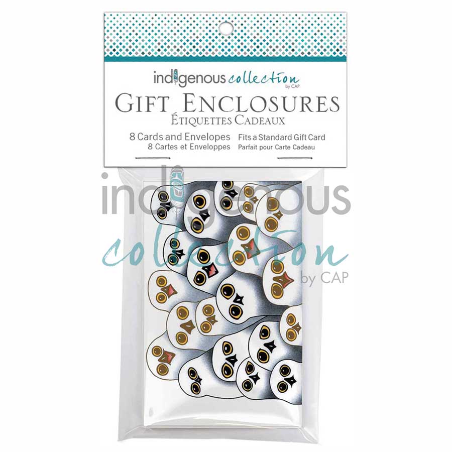 Parliament of Owls Gift Enclosure Cards by artist Kananginak Pootoogook