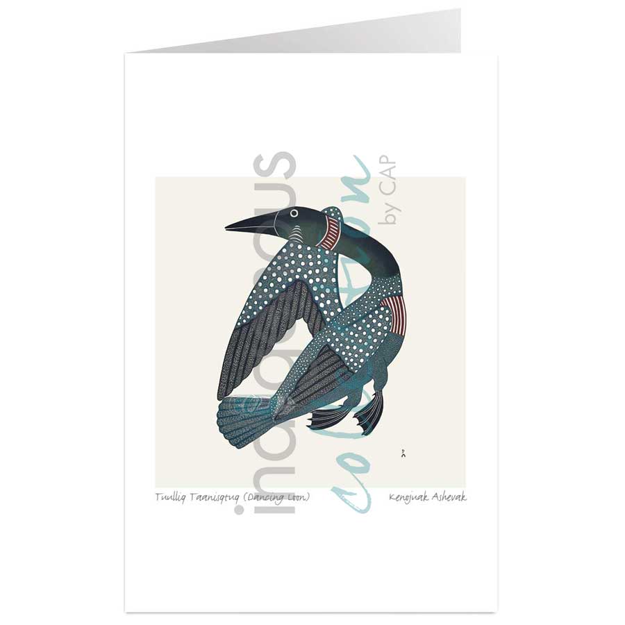 Tuulliq Taanisqtuq (Dancing Loon) by artist Kenojuak Ashevak