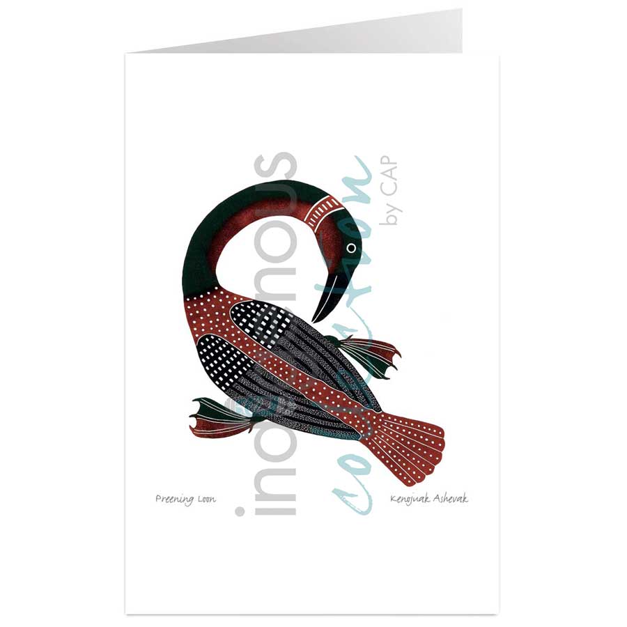 Preening Loon by artist Kenojuak Ashevak