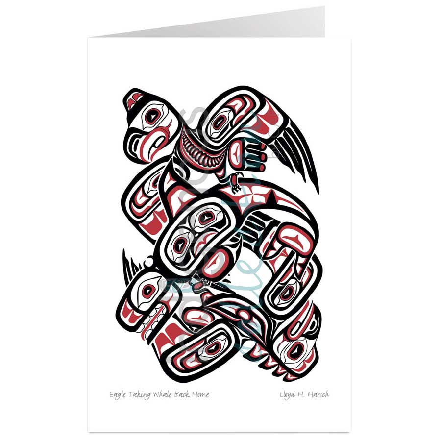 Eagle Taking Whale Back Home by artist Lloyd Harsch