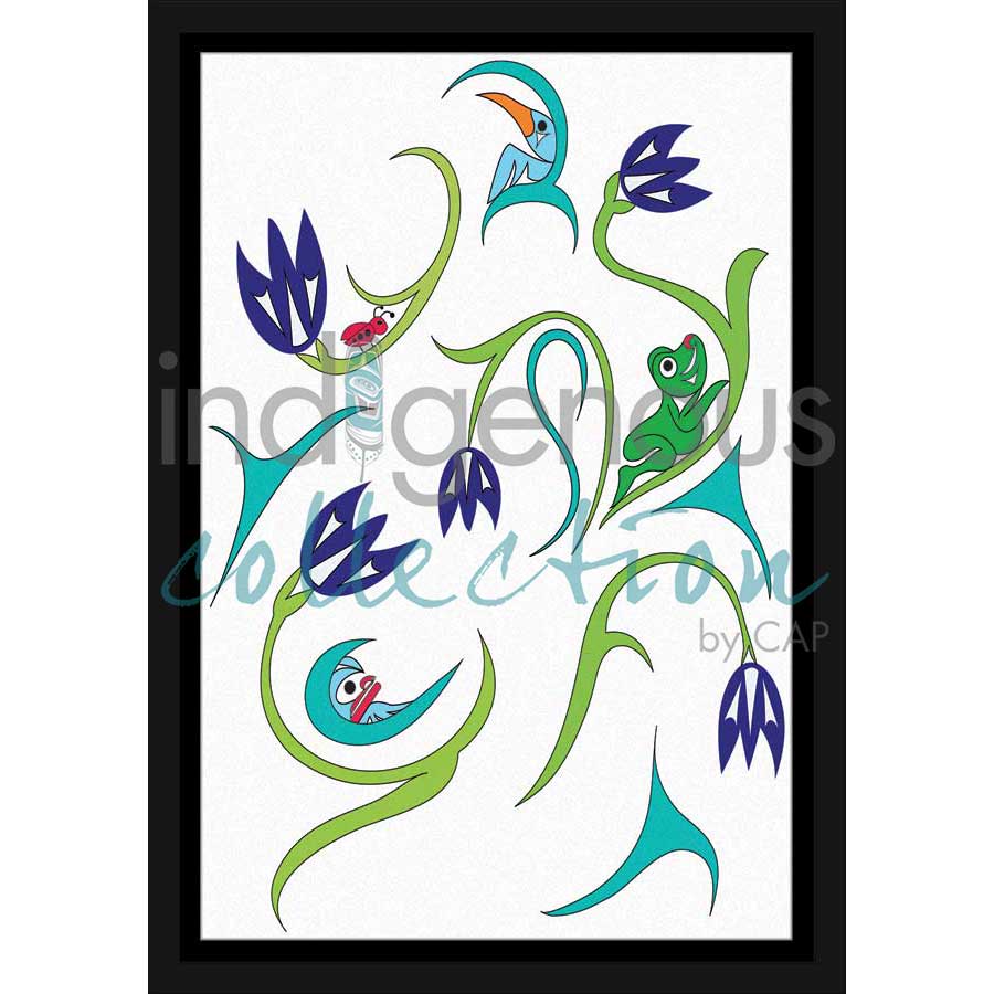Spring Bloom by artist Doug La Fortune - Coast Salish. Indigenous Collection