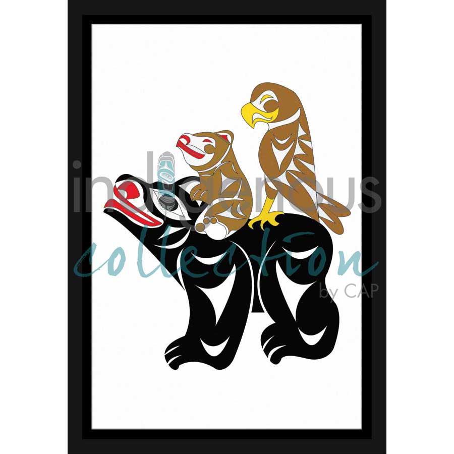 Hitching a Ride by artist Doug La Fortune - Coast Salish. Indigenous Collection