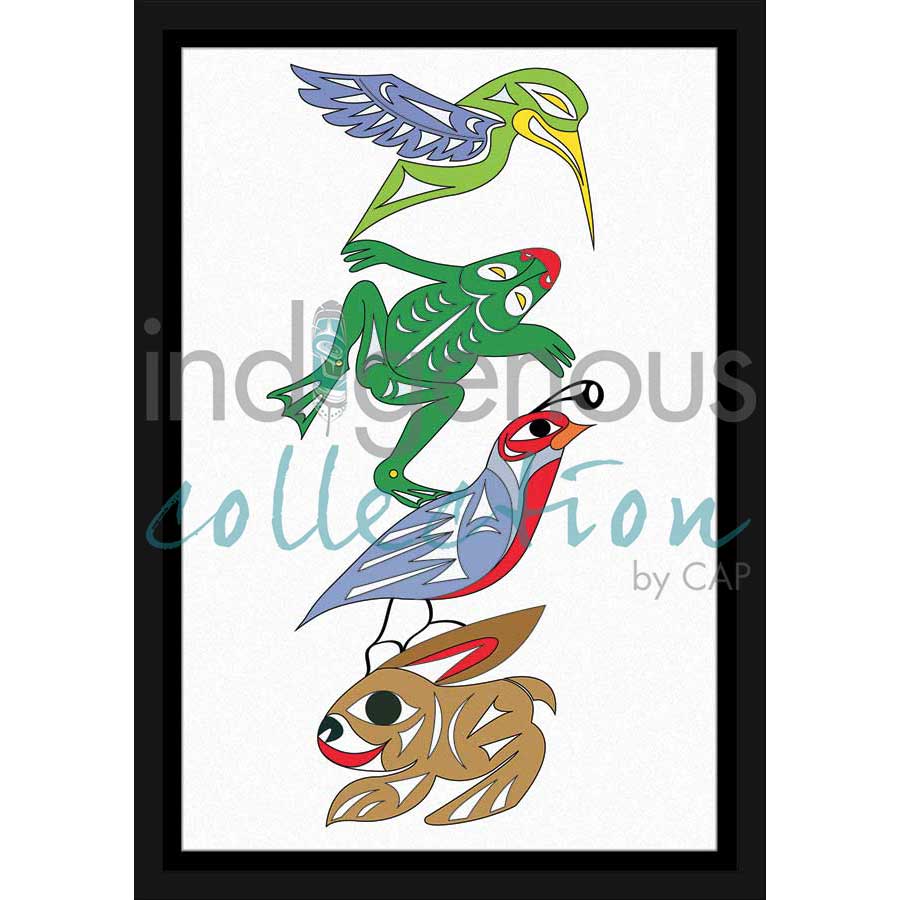 Spring Fling by artist Doug La Fortune - Coast Salish. Indigenous Collection