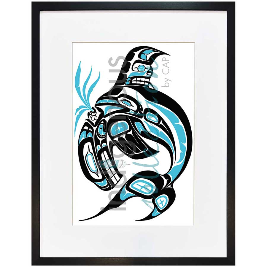 Killer Whale by artist Jonathan Erickson - Gitksan. Indigenous Collection