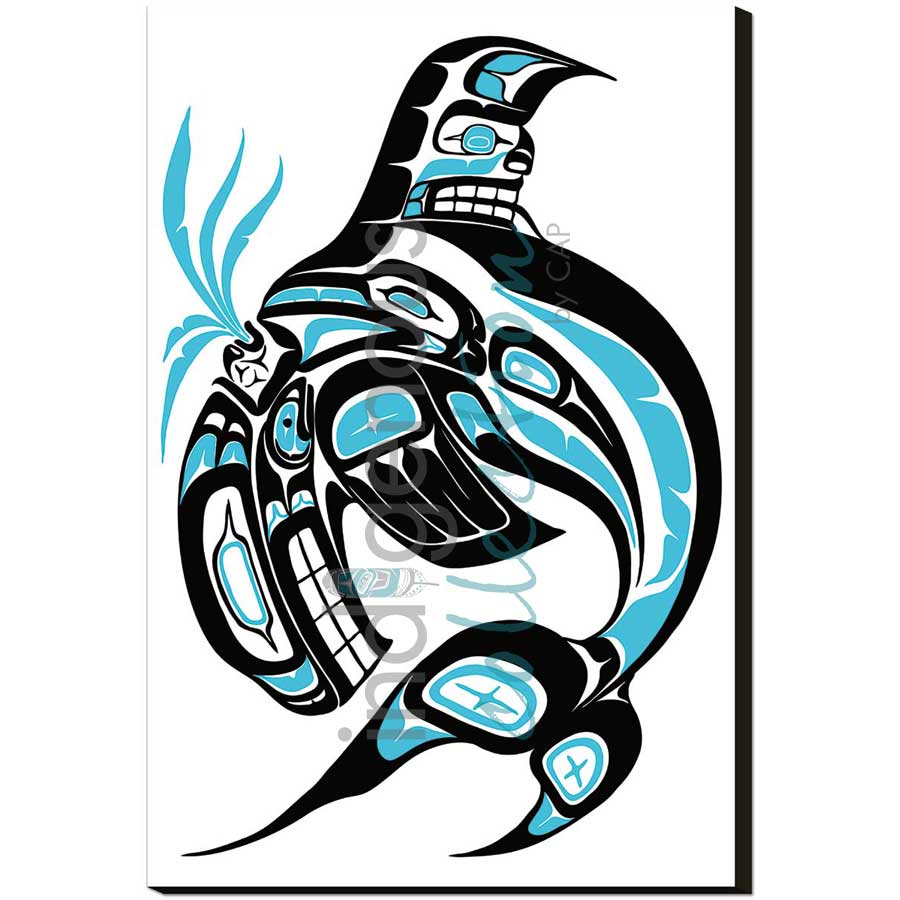 Killer Whale by artist Jonathan Erickson - Gitksan. Indigenous Collection