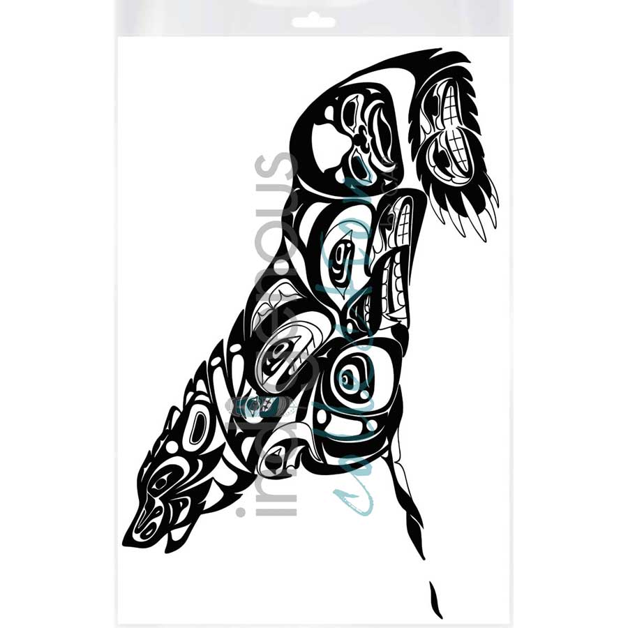 Midnight Wolf by artist Jonathan Erickson - Gitksan. Indigenous Collection