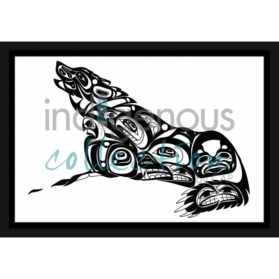 Midnight Wolf by artist Jonathan Erickson - Gitksan. Indigenous Collection