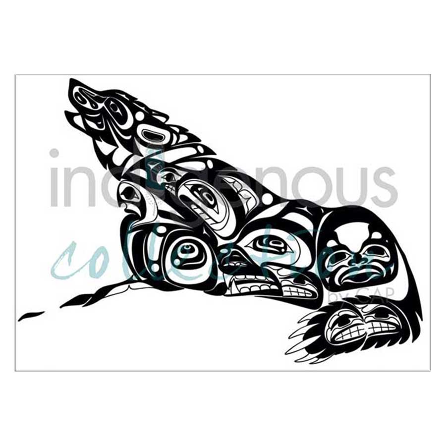 Midnight Wolf Canvas Prints