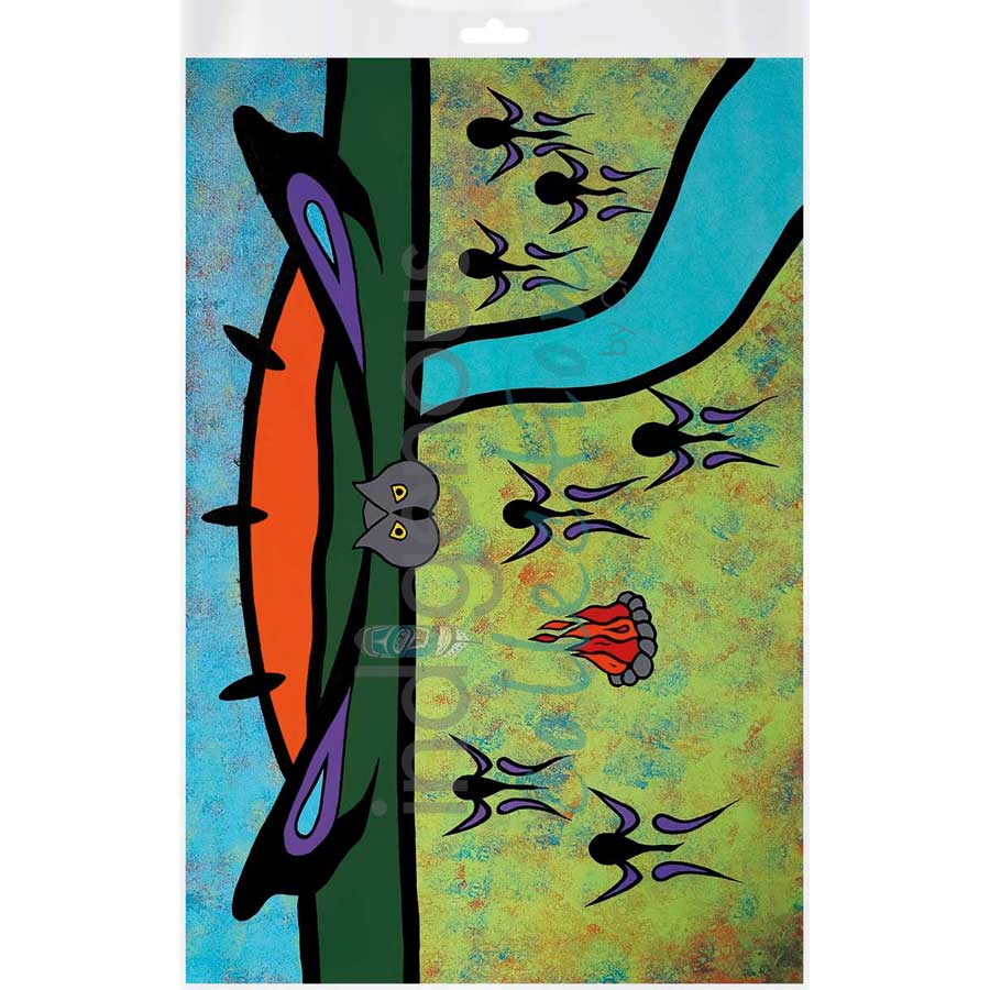 Owl Teaching by artist Lorne Julien - Mi'kmaq. Indigenous Collection