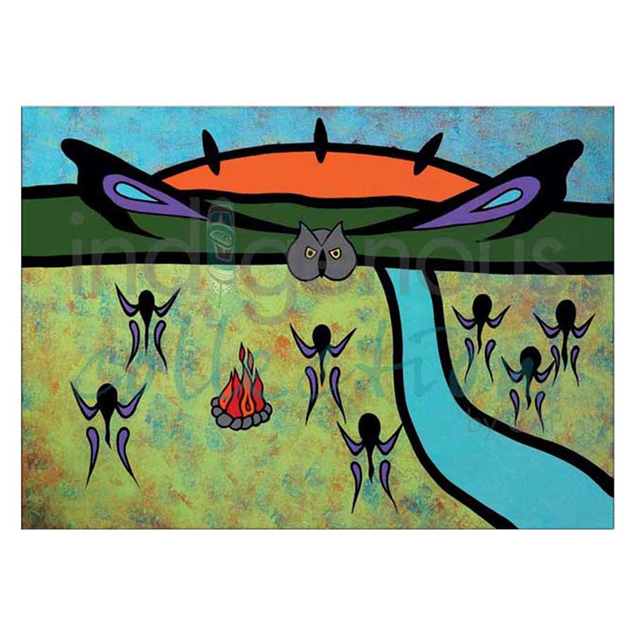 Owl Teaching Canvas Prints