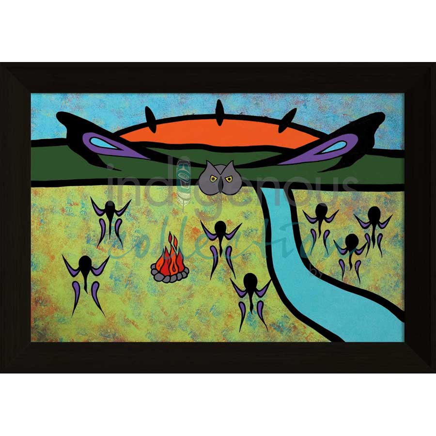 Owl Teaching by artist Lorne Julien - Mi'kmaq. Indigenous Collection