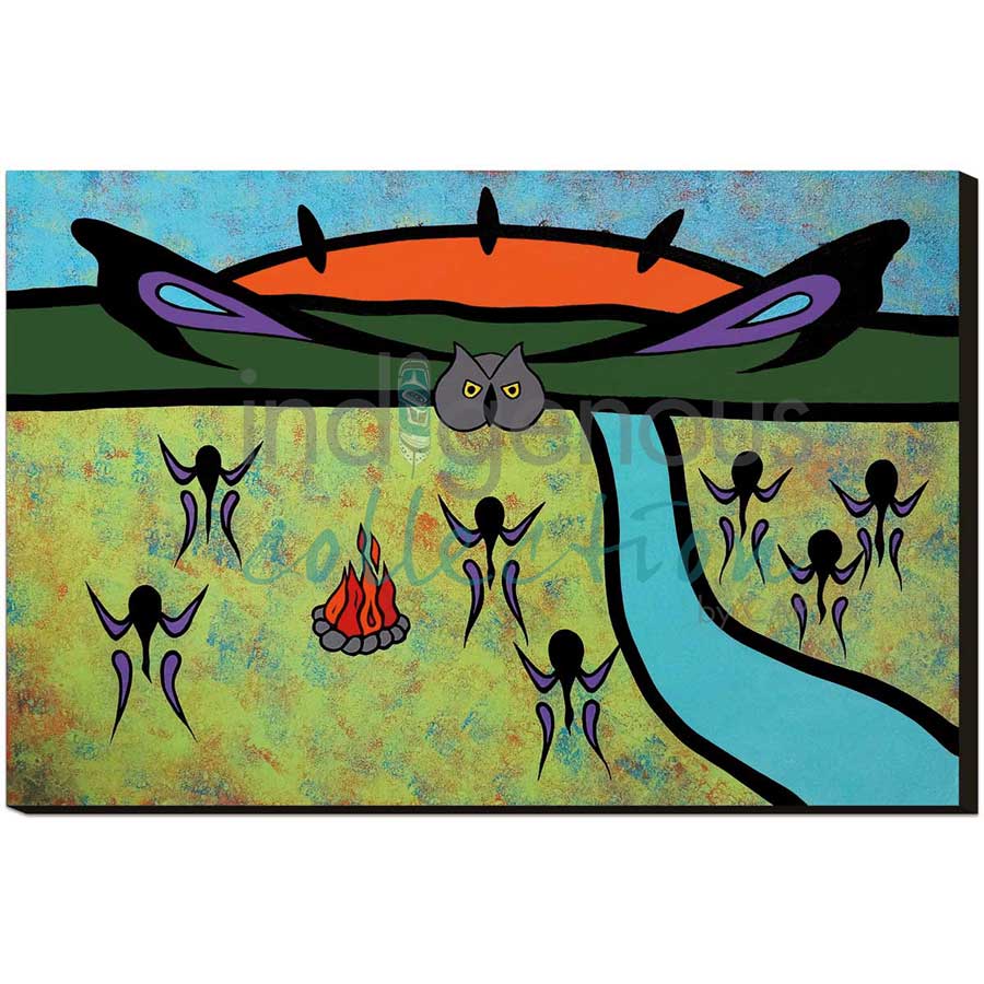Owl Teaching by artist Lorne Julien - Mi'kmaq. Indigenous Collection