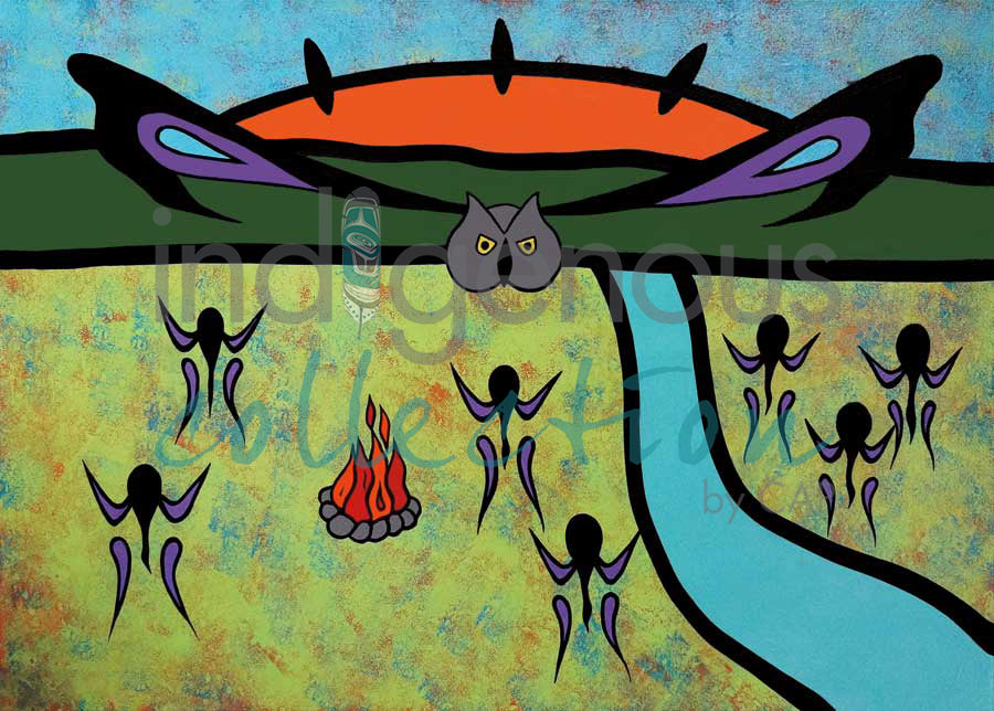 Owl Teaching by artist Lorne Julien