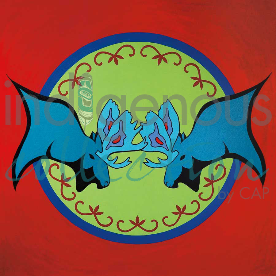 Moose Rut by artist Lorne Julien